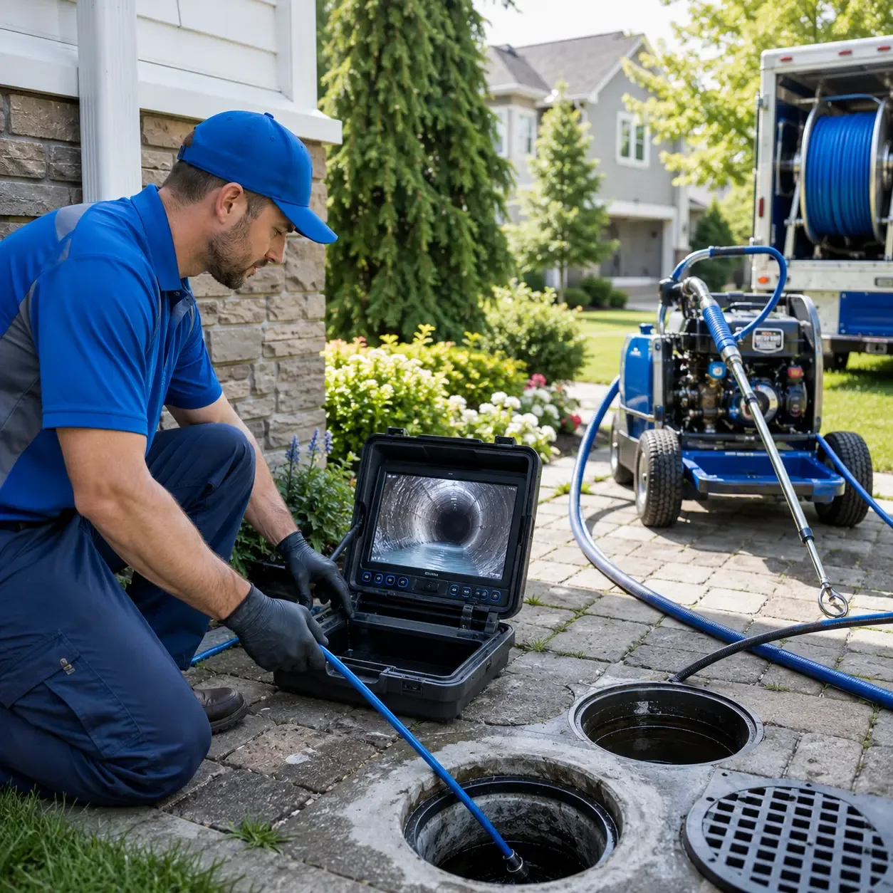 Outdoor drain cleaning professionals serving Nelsonville, OH